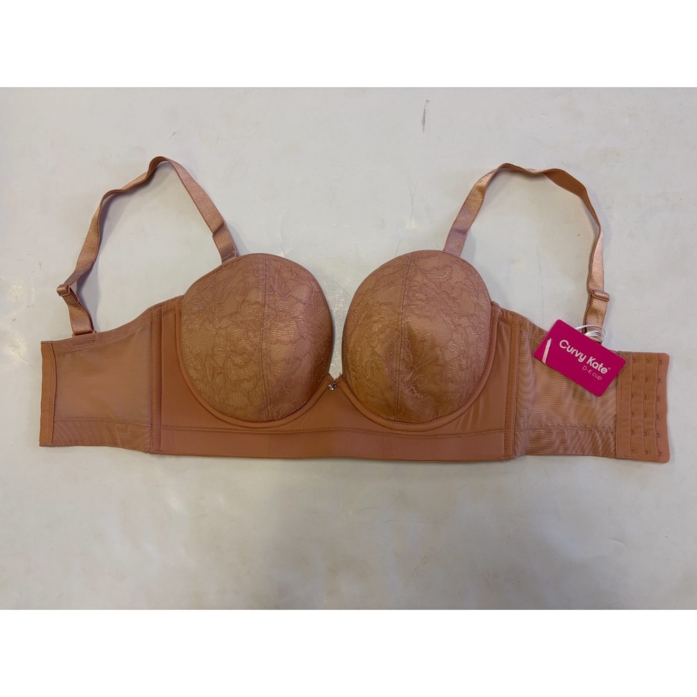 Curvy Kate Hey Girls SuperPlunge Strapless Bra 30H UK / 30K US Latte Lace NWT